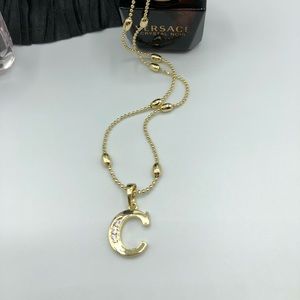 Fashion jewelry initial pendant with necklace
